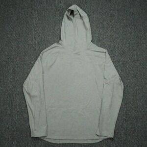 Mizzen Main Hoodie Mens Medium Gray Lightweight Hooded Preppy Stretch